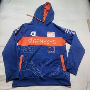 Andretti United Extreme E GENESYS Hoodie Blue Orange Mens Medium Racing Pullover